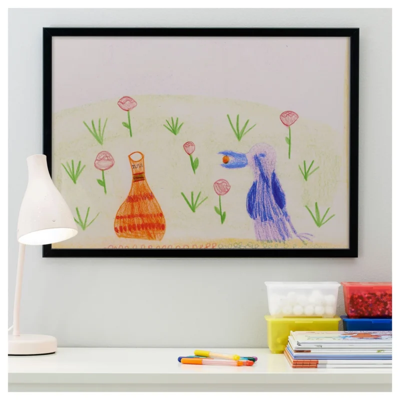 IKEA FISKBO 50cm X 70cm Siyah Çerçeve - Görsel 2