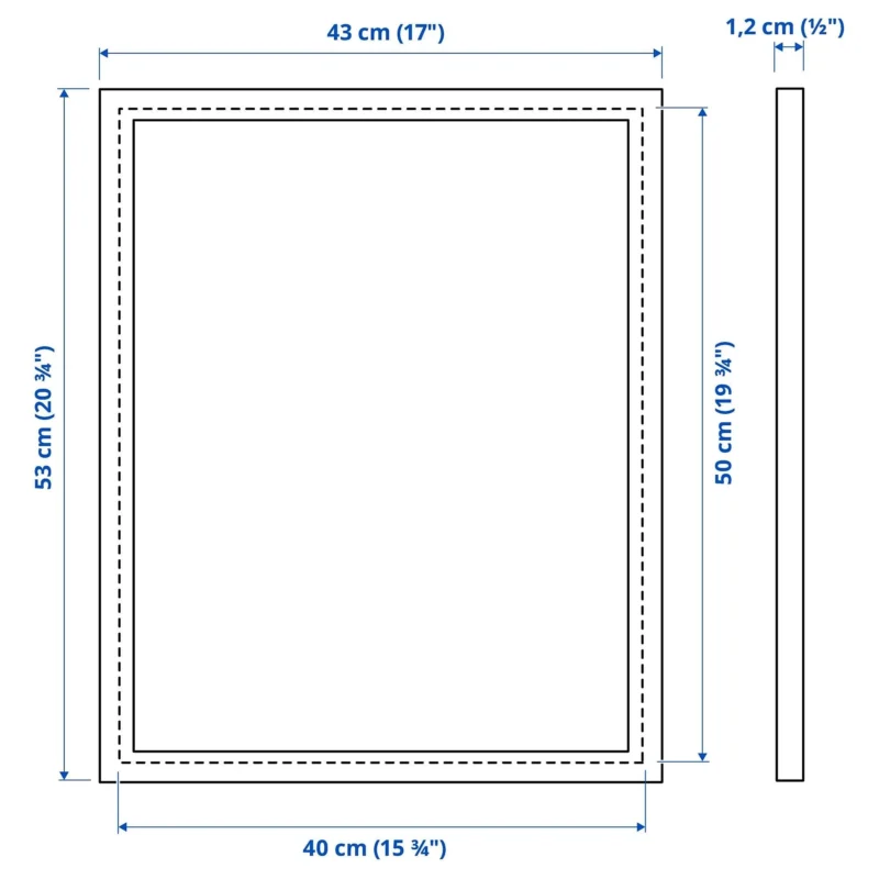 IKEA FISKBO 40cm X 50cm Siyah Çerçeve - Görsel 3